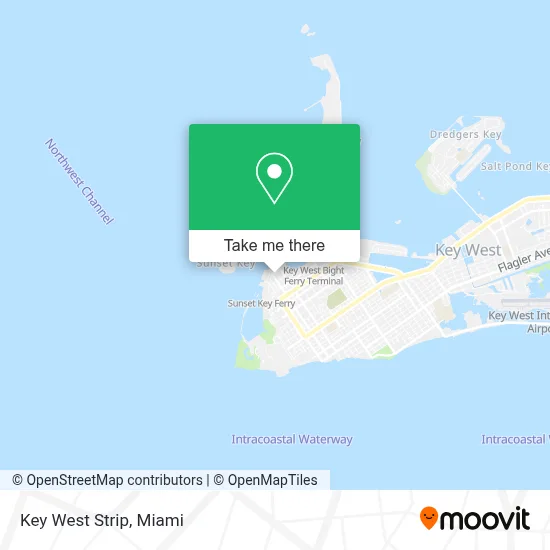 Key West Strip map