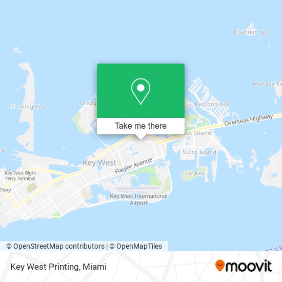 Key West Printing map