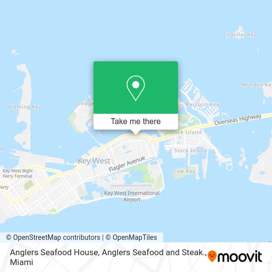 Anglers Seafood House, Anglers Seafood and Steak. map