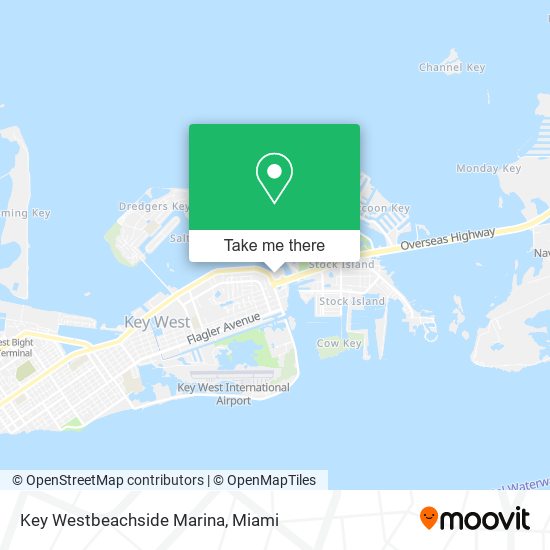 Key Westbeachside Marina map