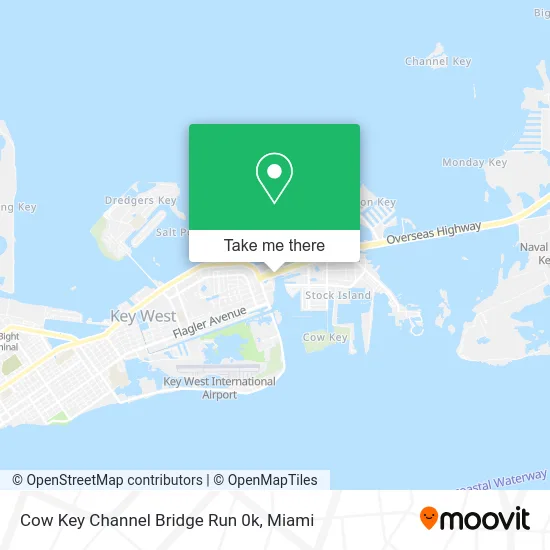 Cow Key Channel Bridge Run 0k map