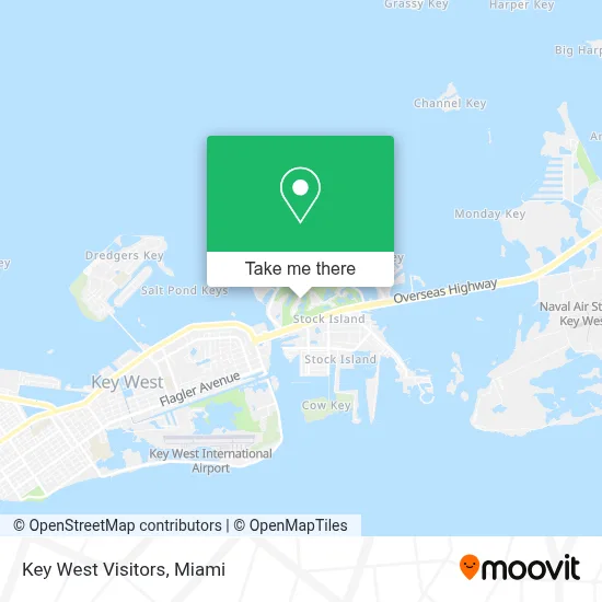 Key West Visitors map