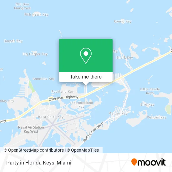 Party in Florida Keys map