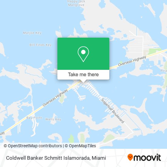 Coldwell Banker Schmitt Islamorada map