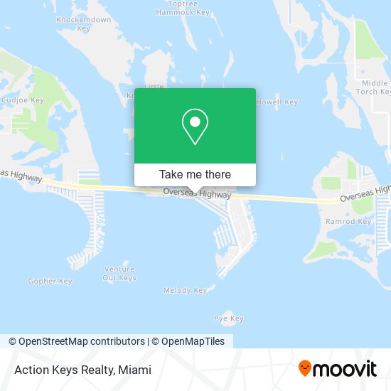 Mapa de Action Keys Realty