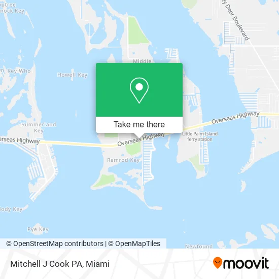 Mitchell J Cook PA map