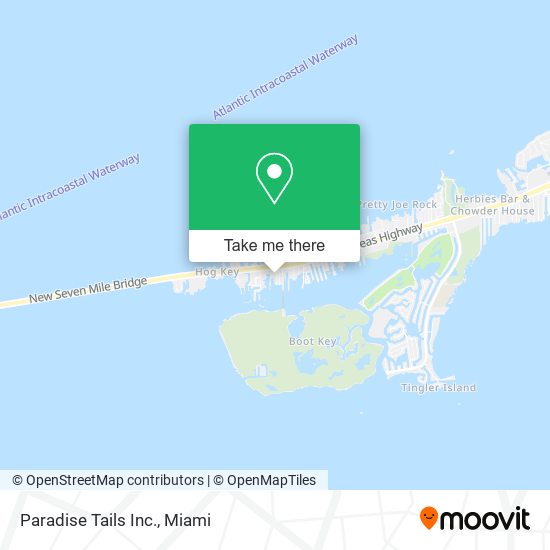 Paradise Tails Inc. map