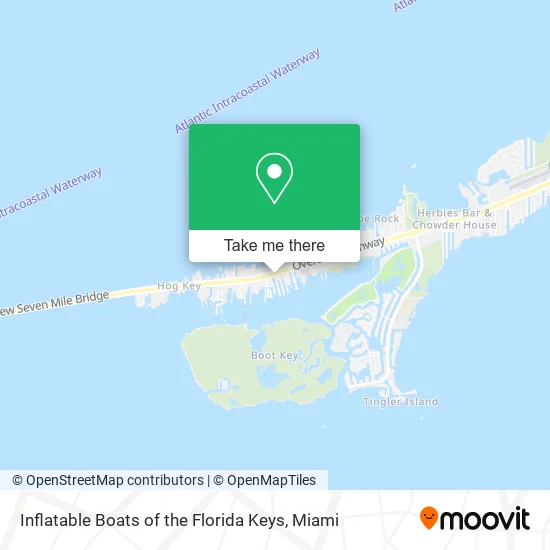 Inflatable Boats of the Florida Keys map