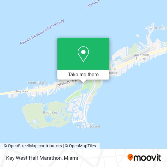 Key West Half Marathon map