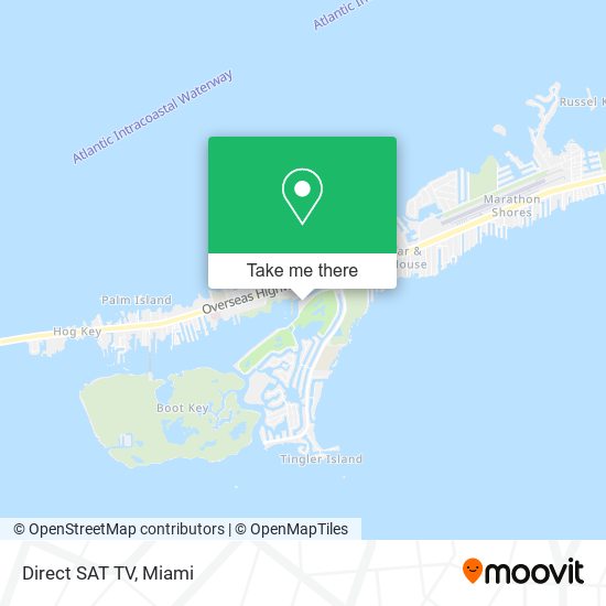 Direct SAT TV map