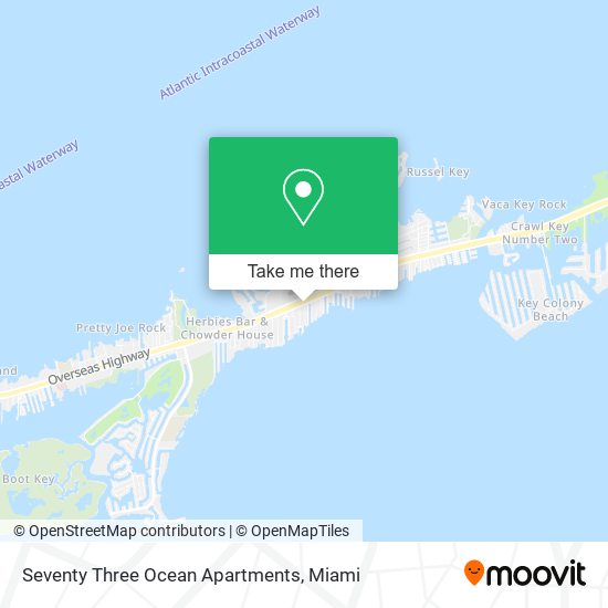 Seventy Three Ocean Apartments map