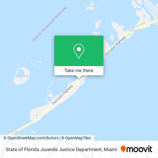 State of Florida Juvenile Justice Department map