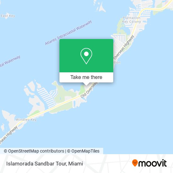 Islamorada Sandbar Tour map