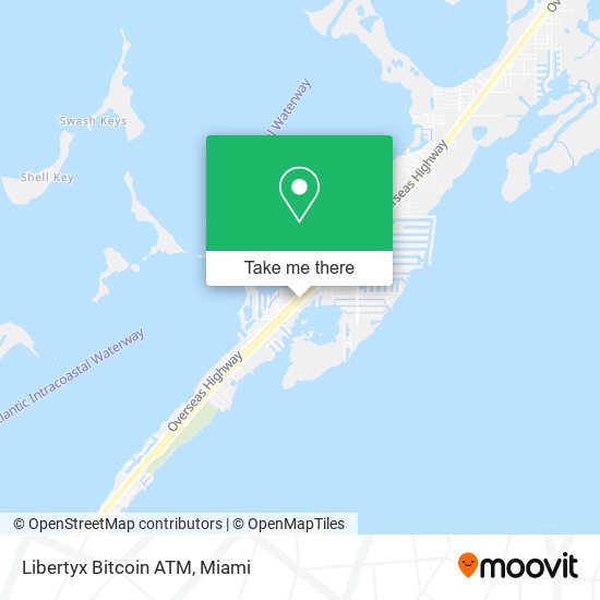 Mapa de Libertyx Bitcoin ATM