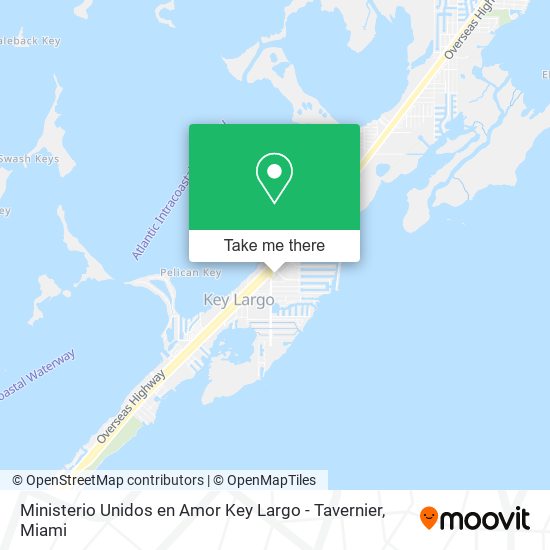 Ministerio Unidos en Amor Key Largo - Tavernier map