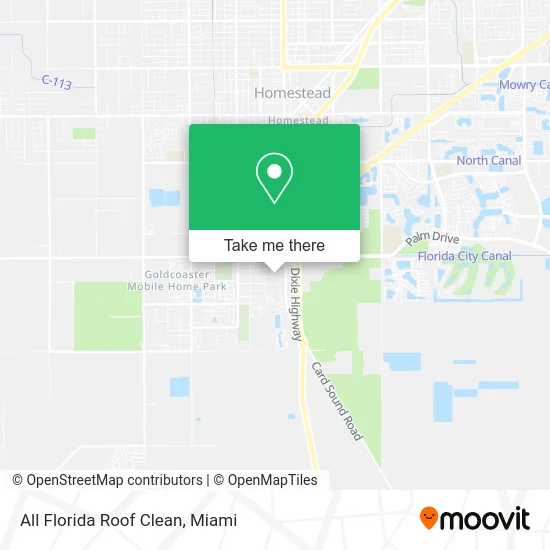 All Florida Roof Clean map