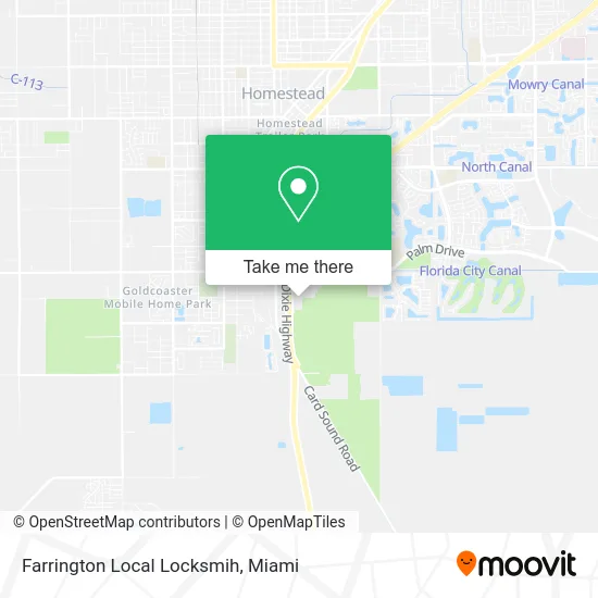 Farrington Local Locksmih map