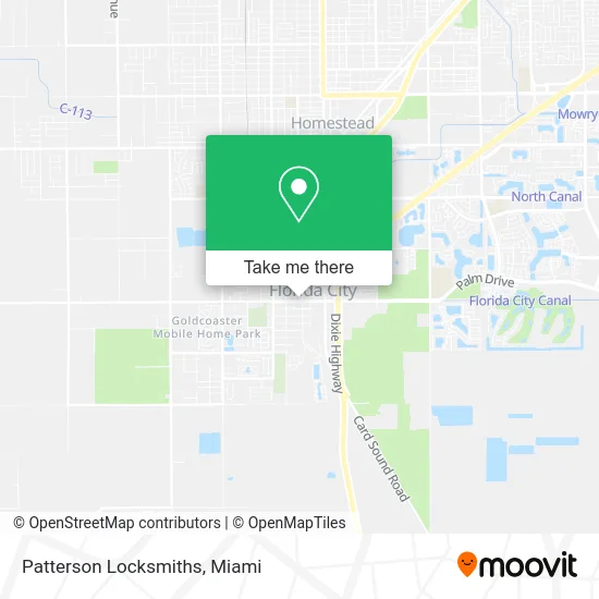 Patterson Locksmiths map