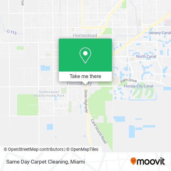 Same Day Carpet Cleaning map