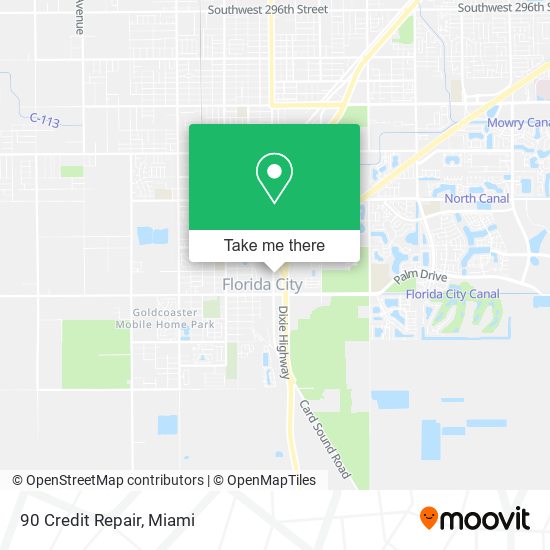 90 Credit Repair map