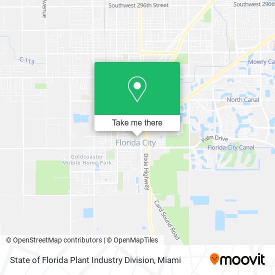 Mapa de State of Florida Plant Industry Division
