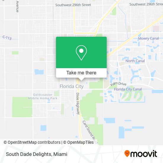 South Dade Delights map