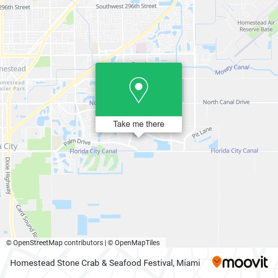 Homestead Stone Crab & Seafood Festival map