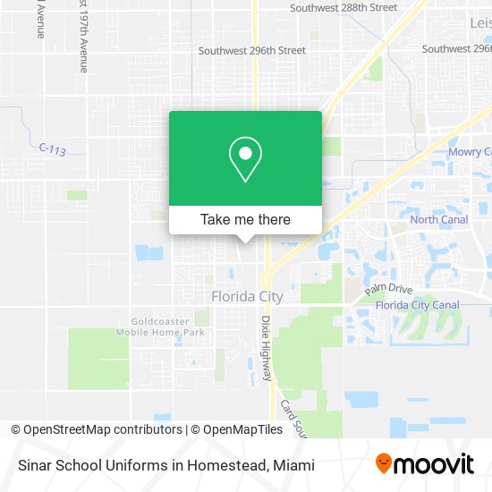 Mapa de Sinar School Uniforms in Homestead
