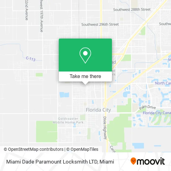 Miami Dade Paramount Locksmith LTD map
