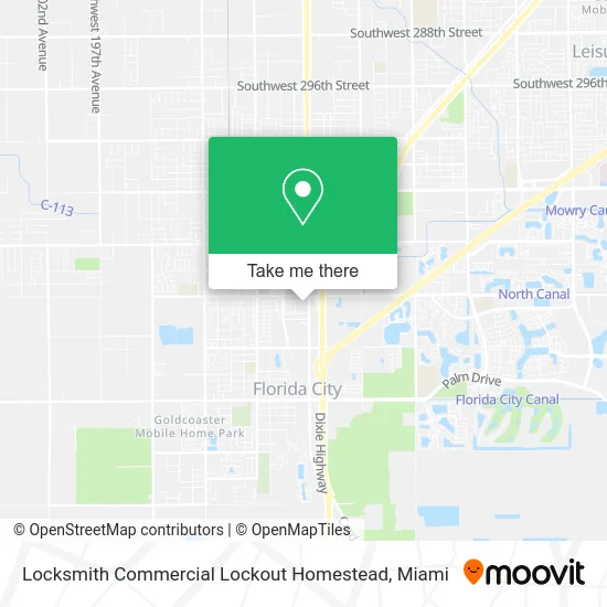 Locksmith Commercial Lockout Homestead map