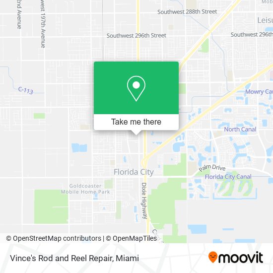 Vince's Rod and Reel Repair map