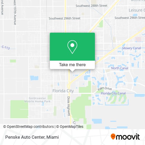 Mapa de Penske Auto Center