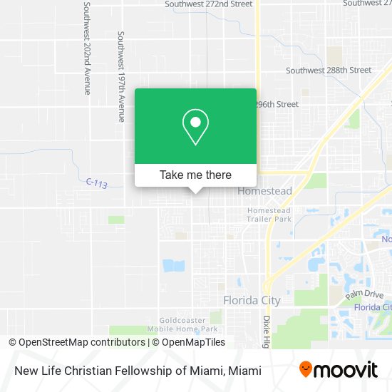 New Life Christian Fellowship of Miami map