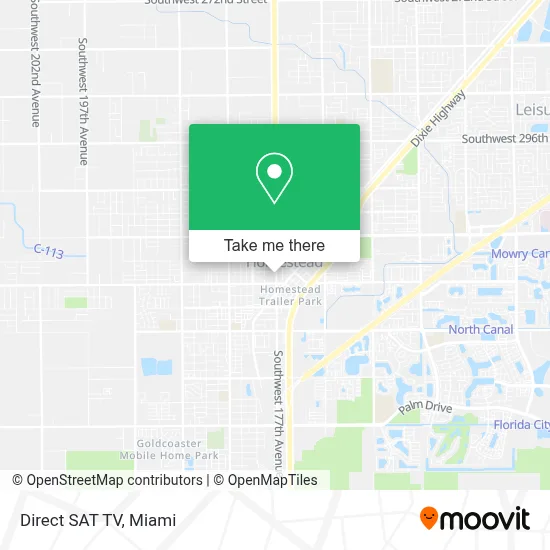 Direct SAT TV map