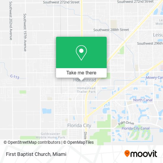 Mapa de First Baptist Church