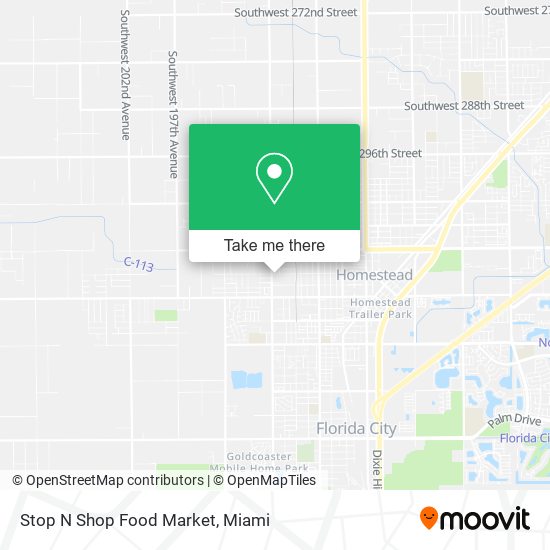 Stop N Shop Food Market map