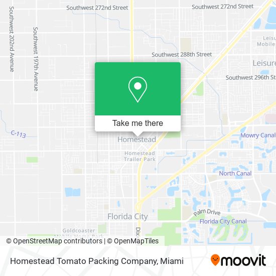 Mapa de Homestead Tomato Packing Company