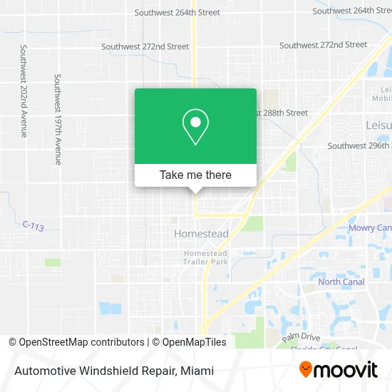 Automotive Windshield Repair map
