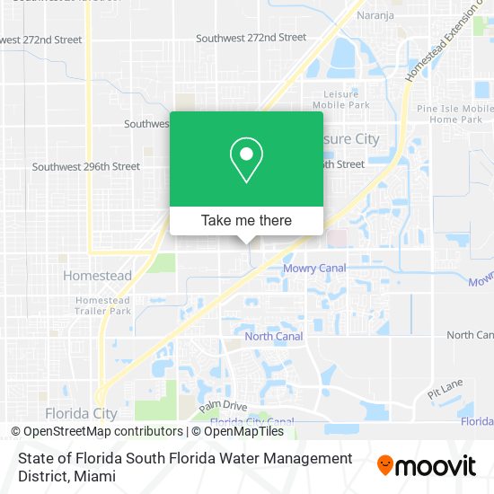 State of Florida South Florida Water Management District map