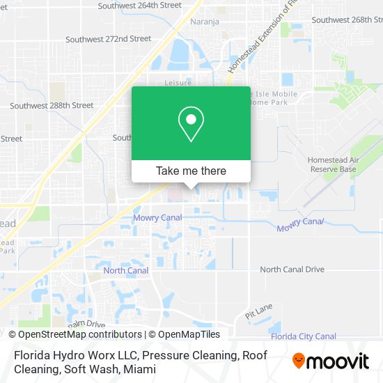 Mapa de Florida Hydro Worx LLC, Pressure Cleaning, Roof Cleaning, Soft Wash