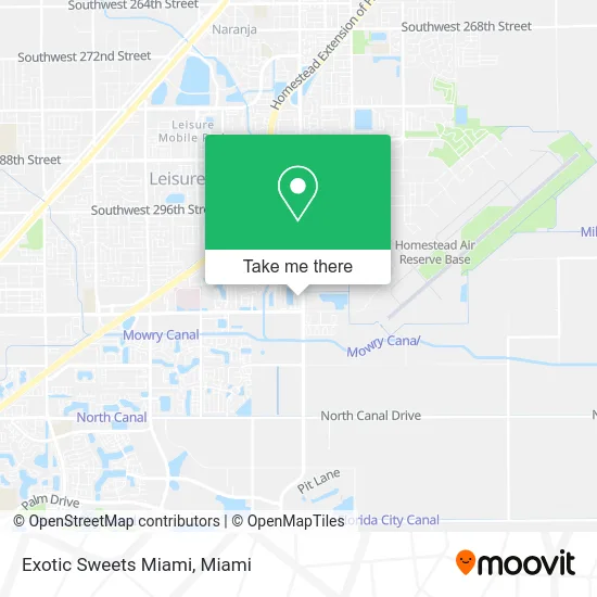 Exotic Sweets Miami map