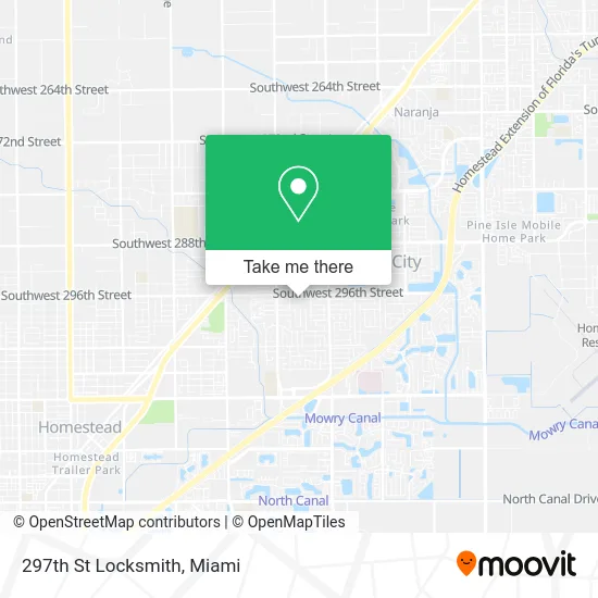 297th St Locksmith map