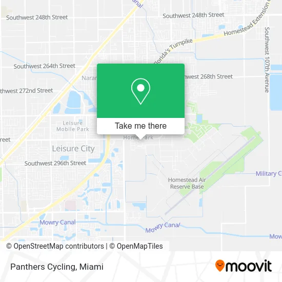 Panthers Cycling map