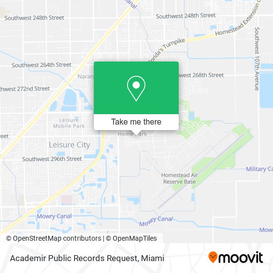 Academir Public Records Request map