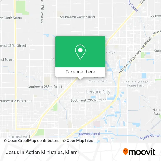Jesus in Action Ministries map