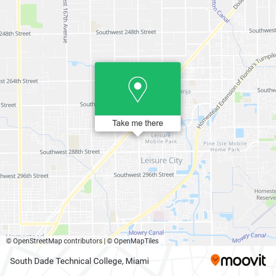 Mapa de South Dade Technical College