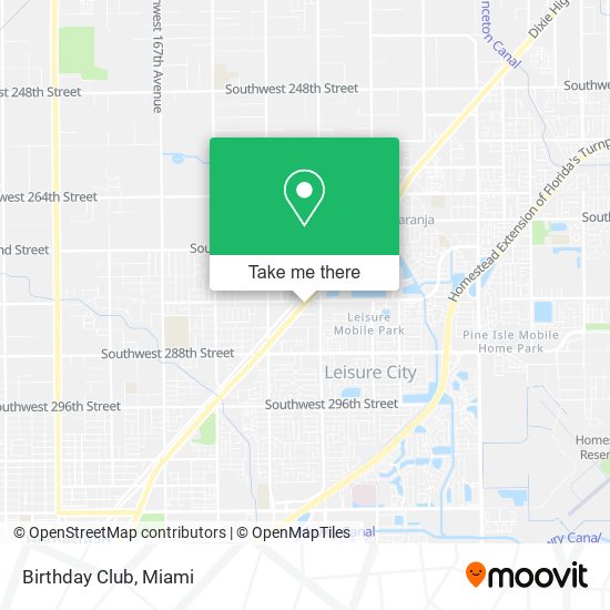 Birthday Club map