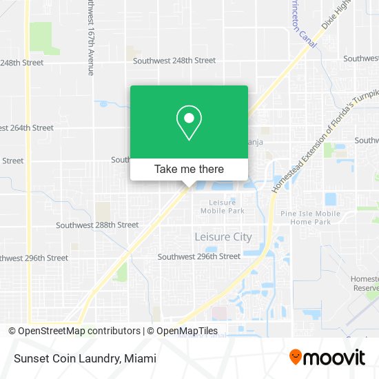 Sunset Coin Laundry map