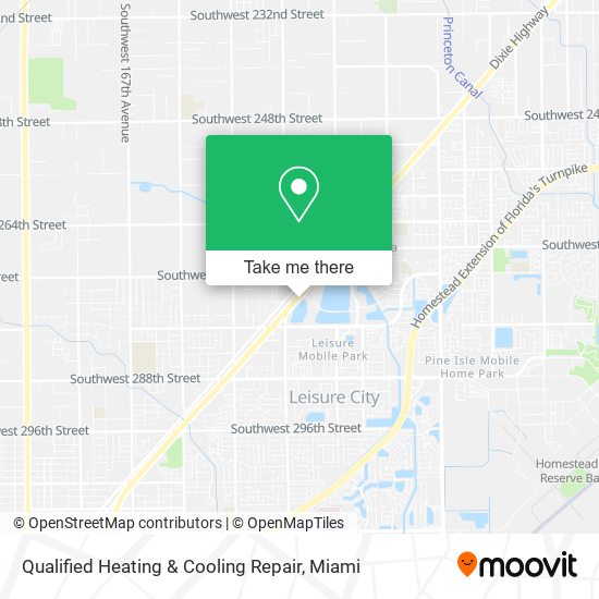 Mapa de Qualified Heating & Cooling Repair