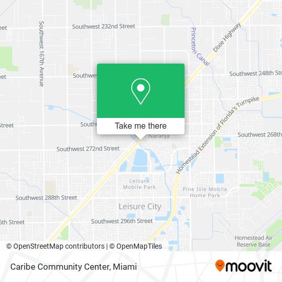 Caribe Community Center map